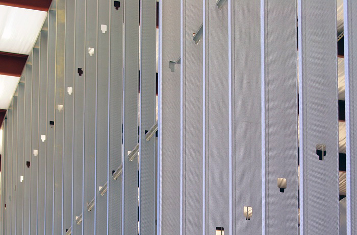 Metal stud wall frame